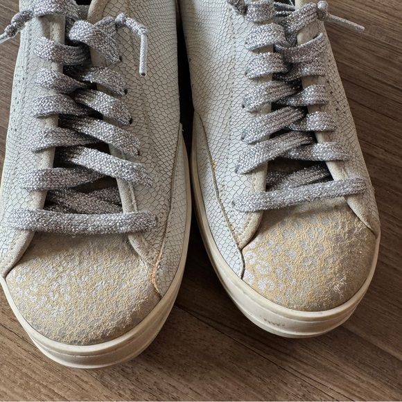 P448 jack leather suede snake print sparkle size 41 - Picture 3 of 13